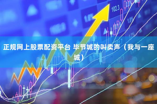 正规网上股票配资平台 毕节城的叫卖声（我与一座城）