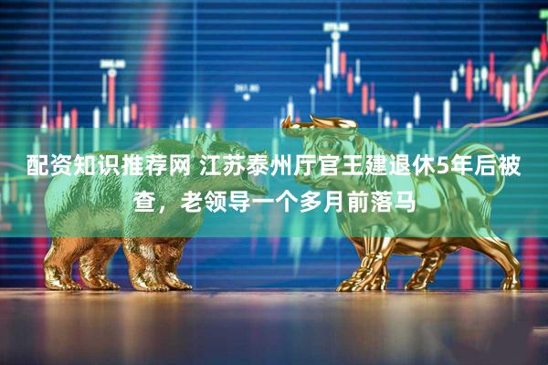 配资知识推荐网 江苏泰州厅官王建退休5年后被查，老领导一个多月前落马