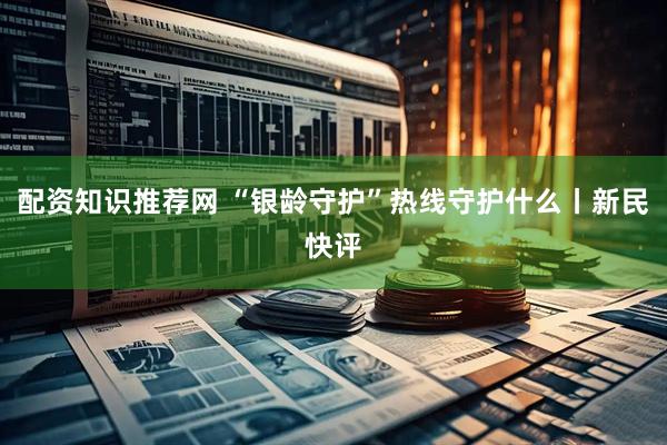 配资知识推荐网 “银龄守护”热线守护什么丨新民快评